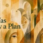 Illustration for “It Was Only a Plan” featuring abstract faces, an eye, Braille patterns and the number 01, representing the beginning of Antardrishti.